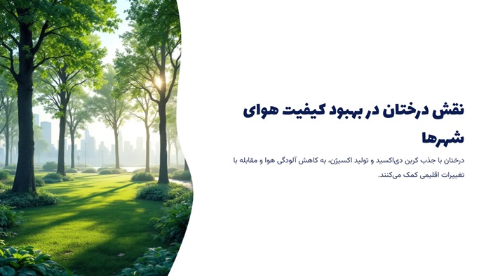 اینفوگرافیک راهبر های شهری برای فضای سبز