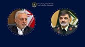 دیدار سردار رادان با مهرداد اخلاقی؛ بررسی راهکار‌های توسعه همکاری‌های دفاعی و انتظامی