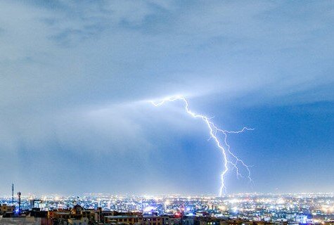 رگبار باران و رعد و برق در ۹ استان