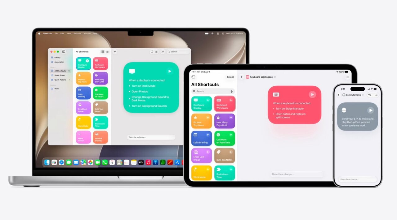 اپل با هوش مصنوعی ساخت «Shortcuts» را ساده‌تر کرد
