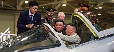 بازدید رهبر کره شمالی از کارخانه هواپیماسازی روسی+ فیلم