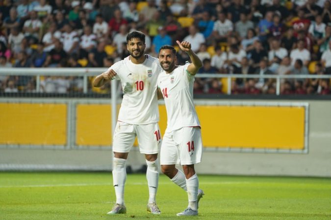برتری تیم ملی فوتبال ایران مقابل بلغارستان در نیمه نخست
